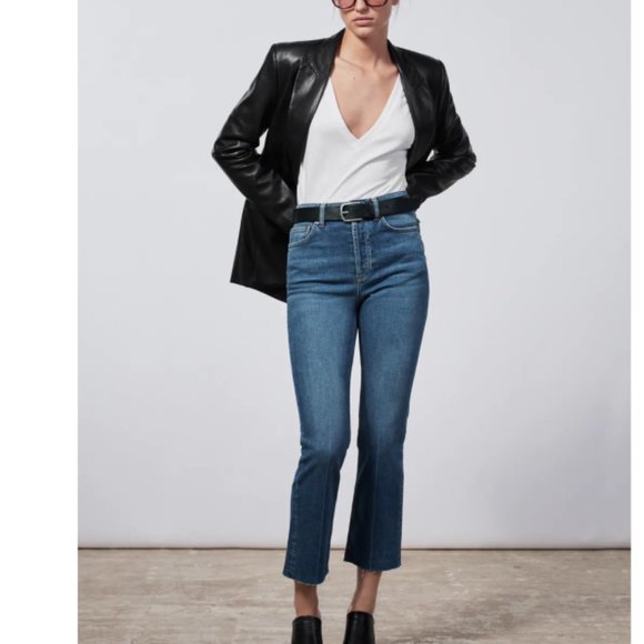 Zara | Jeans | Zara The Dreed Flare High Rise Raw Hem Button Flyjeans |  Poshmark